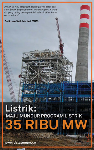 Listrik : Maju Mundur Program Listrik 35 Ribu MW