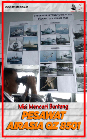 Misi Mencari Buntang Pesawat AirAsia QZ 8501