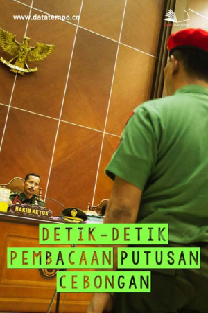 Detik-detik Pembacaan Putusan Cebongan