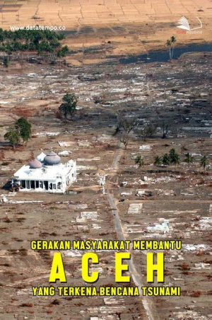 Gerakan Masyarakat Membantu Aceh yang Terkena Bencana Tsunami