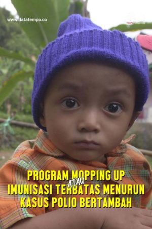 Progam Mopping Up atau Imunisasi Terbatas Menurun, Kasus Polio Bertambah