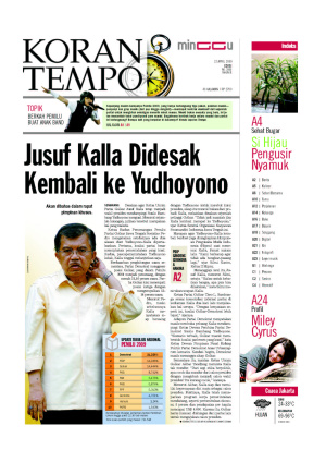 Jusuf Kalla Didesak Kembali Ke Yudhoyono