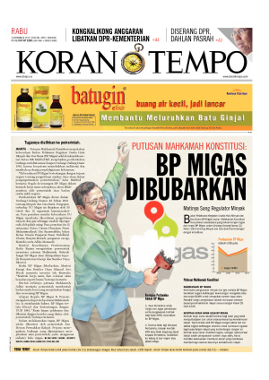BP Migas Dibubarkan