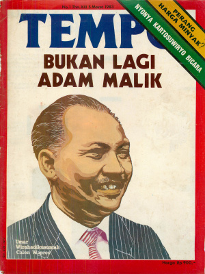 Bukan Lagi Adam Malik