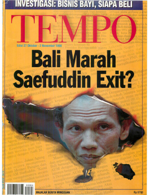 Bali Marah Saefuddin Exit?