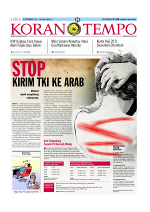 Stop Kirim TKI ke Arab