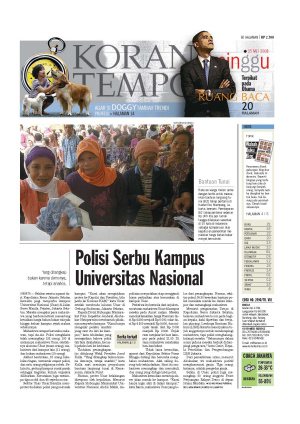 Polisi Serbu Kampus Universitas Nasional