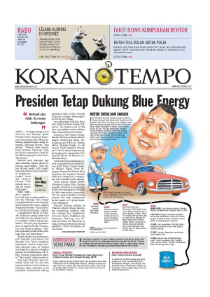 Presiden Tetap Dukung Blue Energy