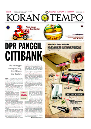 DPR Panggil Citibank