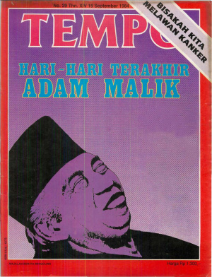 Hari-Hari Terakhir Adam Malik