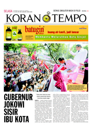Gubernur Jokowi Sisir Ibu Kota