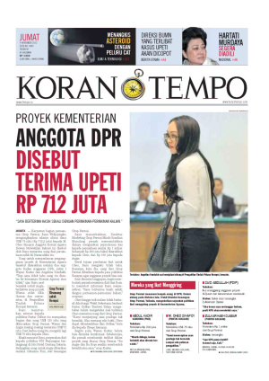 Proyek Kementerian Anggota DPR Disebut Terima Upeti Rp 712 Juta