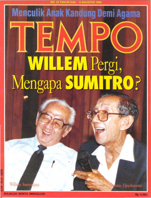 Willem Pergi, Mengapa Sumitro?