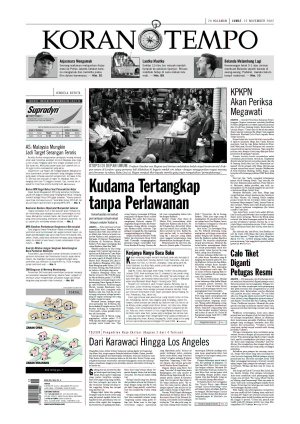 Kudama Tertangkap Tanpa Perlawanan