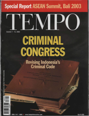 Criminal Congress, Revising Indonesia'a Criminal Code