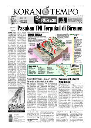 Pasukan TNI Terpukul di Bireuen