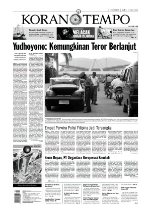 Yudhoyono: Kemungkinan Teror Berlanjut