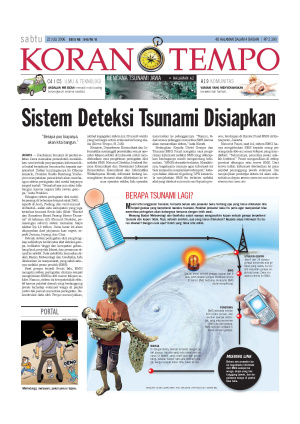 Sistem Deteksi Tsunami Disiapkan