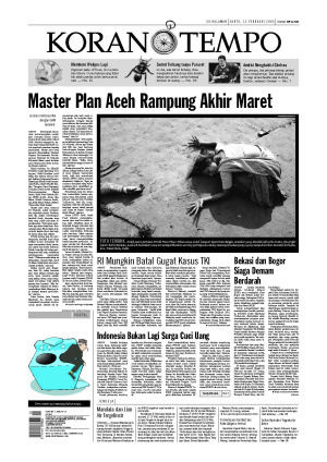 Master Plan Aceh Rampung Akhir Maret