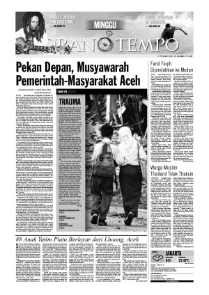Pekan Depan, Musyawarah Pemerintah-Masyarakat Aceh