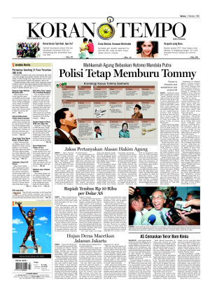Polisi Tetap Memburu Tommy