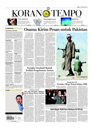 Osama Kirim Pesan untuk Pakistan