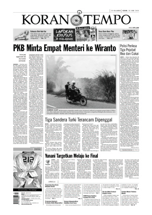 PKB Minta Empat Menteri ke Wiranto