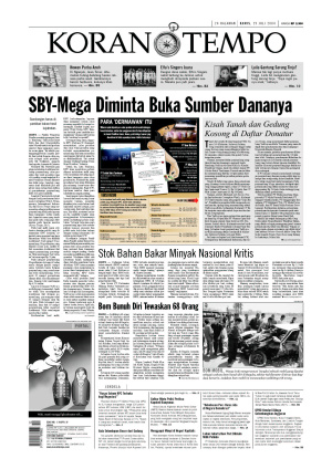 SBY-Mega Diminta Buka Sumber Dananya