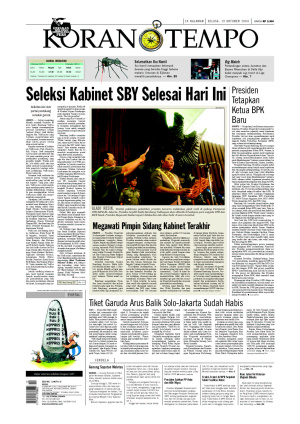 Seleksi Kabinet SBY Selesai Hari Ini