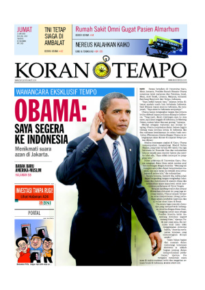 Obama: Saya Segera ke Indonesia