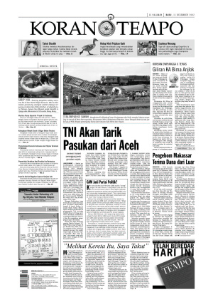 TNI Akan Tarik Pasukan dari Aceh