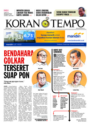 Bendahara Golkar Terseret Suap PON