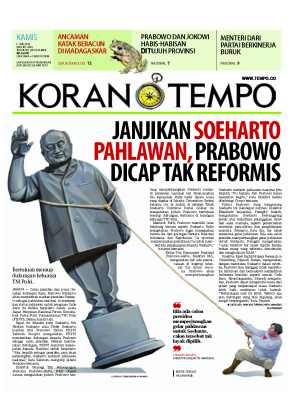 Janjikan Soeharto Pahlawan, Prabowo Dicap Tak Reformis