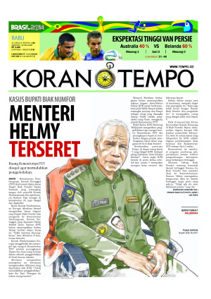 Kasus Bupati Biak Numfor: Menteri Helmy Terseret