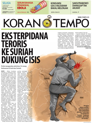 Eks Terpidana Teroris ke Suriah Dukung ISIS