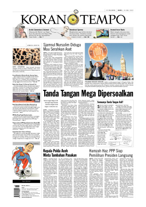 Tanda Tangan Mega Dipersoalkan