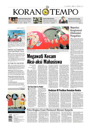 Megawati Kecam Aksi-aksi Mahasiswa