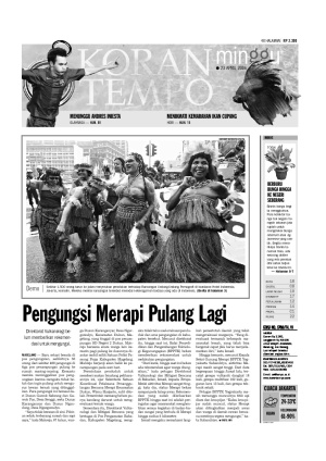 Pengungsi Merapi Pulang Lagi