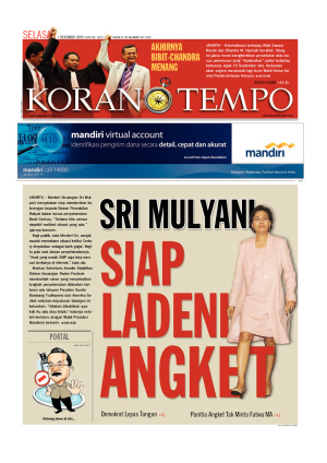 Sri Mulyani Siap Ladeni Angket