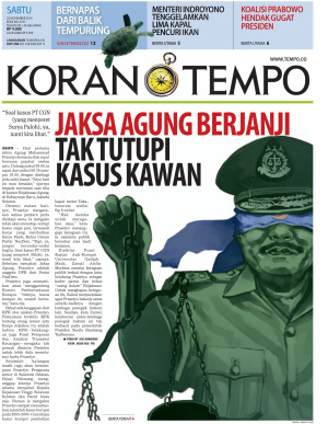 JAKSA AGUNG BERJANJI TAK TUTUPI KASUS KAWAN