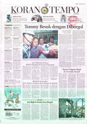 Tommy Besuk Dengan Diborgol