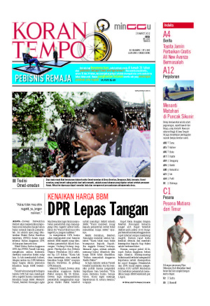 Kenaikan Harga BBM DPR Lepas Tangan