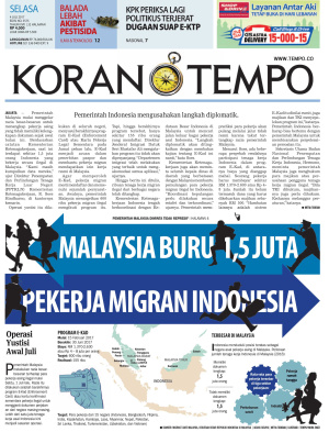 Malaysia Buru  1,5 Juta Pekerja Migran Indonesia