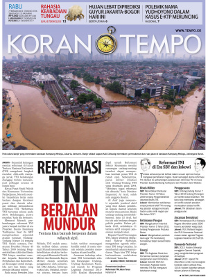 Reformasi TNI Berjalan Mundur