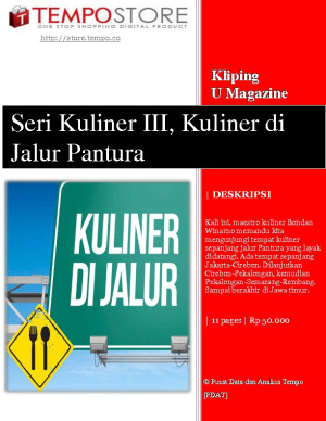 Seri Kuliner III, Kuliner di Jalur Pantura