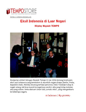 Kisah Eksil Indonesia di Luar Negeri