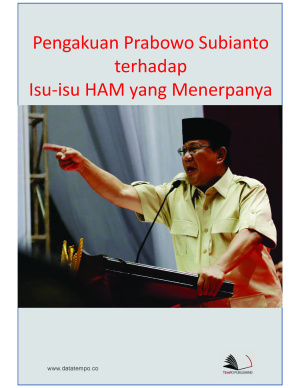 Pengakuan Prabowo Subianto terhadap Isu-isu HAM yang Menerpanya....