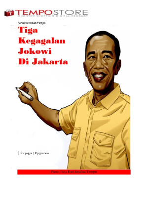 Tiga Kegagalan Jokowi di Jakarta