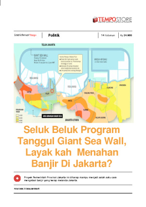 Bagaimana Program Tanggul Giant Sea Wall, Bisa Menahan Banjir Di Jakarta