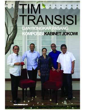 Tim Transisi dan Bongkar Pasang Komposisi Kabinet Jokowi